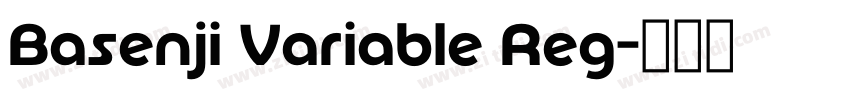 Basenji Variable Reg字体转换